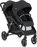 Joie Evalite Duo Poussette Double Légère - Siège Arrière Inclinable à Plat - Compatible Sièges Auto et Nacelles avec Harnais 5 Points