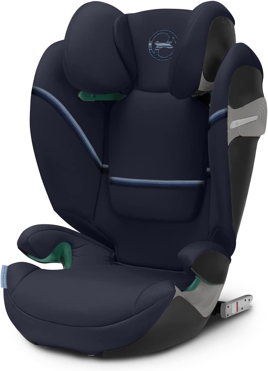 CYBEX Gold Solution S2 i-Fix Siège Auto Enfant - Installation avec ou sans ISOFIX - 100 à 150 cm de 3 à 12 Ans - Réglage Hauteur 12 Positions Ocean Blue