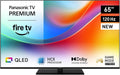 Panasonic W85B TV 65 pouces 2025 - Écran QLED 4K Ultra HD 120 Hz avec Dolby Vision et Atmos - Fire TV Alexa et Apple - Mode Game Extreme Wi-Fi Bluetooth