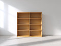 Bibliothèque - bois - 138x34x150 cm - chêne clair - moderne