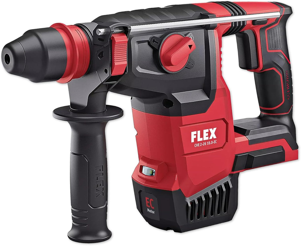Marteau perforateur sans fil 18V Bosch CHE 2-26 18.0 EC Flex - Outil professionnel avec accessoires - Sans batterie ni chargeur