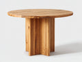 Table de jardin - bois de teck - 135x135x75 cm - brun naturel - style contemporain
