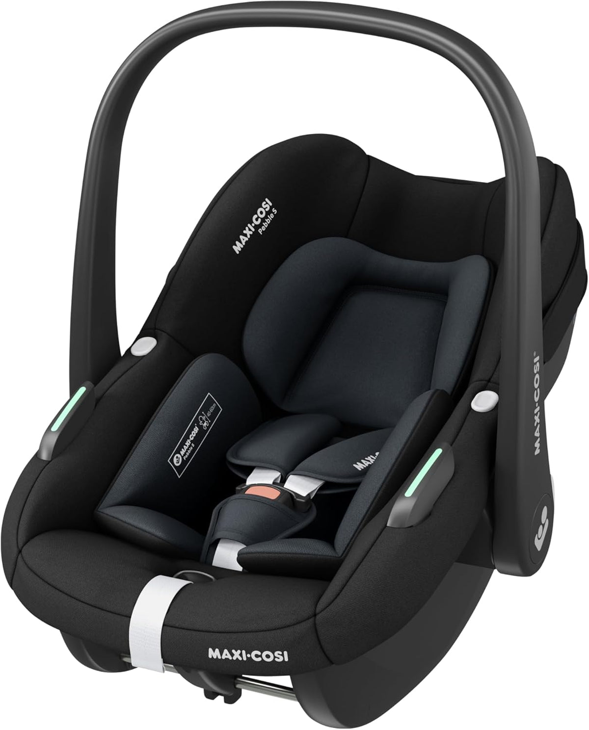 Maxi-Cosi Pebble S i-Size siège auto bébé - Pour 40 à 83 cm de la naissance à 15 mois - Protection G-CELL et coussin réducteur - Tonal Black jusqu'à 13 kg Click and Go