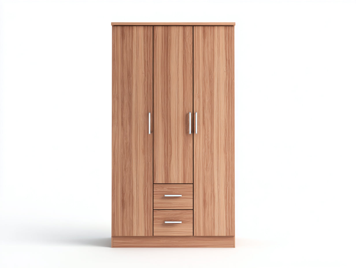 Armoire-panneaux de bois-118x50x186 cm-marron clair-moderne