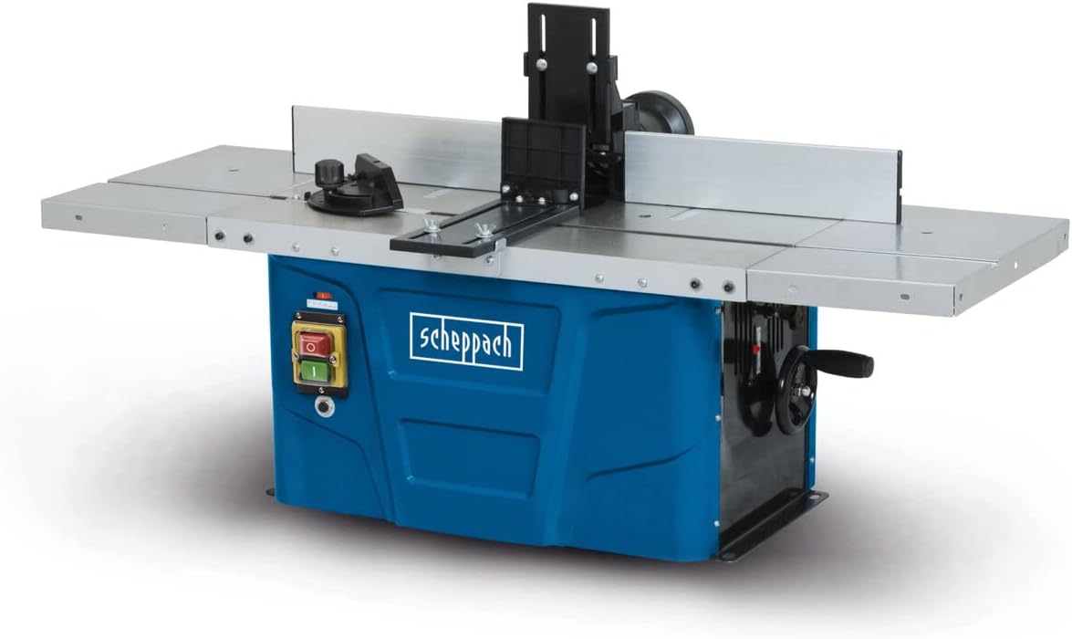 Scheppach HF50 fraiseuse défonceuse 1500W - Réglage vitesse jusqu'à 24000 tr/min - Pinces 6 8 à 12 mm avec extensions de table