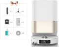 Dreame X40 Ultra Complete Robot Aspirateur Laveur - Aspiration 12000 Pa avec Serpillière Amovible et Relevable - Station Nettoyage Eau Chaude 70°C et Contrôle Intelligent