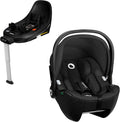 Lionelo Moxie i-Size Set siège auto bébé avec base - Pour enfants de 40 à 87 cm jusqu'à 13 kg - ISOFIX avec pied de support et protection latérale - Noir insert Dri-Seat