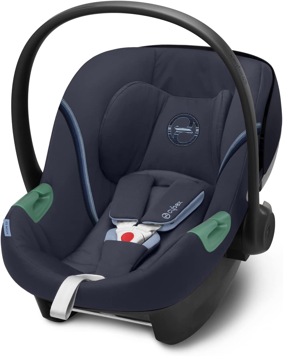 CYBEX Gold Aton S2 i-Size Coque Bébé - Siège Auto Naissance jusqu'à 24 Mois - Coussin Réducteur Nouveau Né et Compatible SensorSafe Ocean Blue
