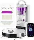 Eureka E20 Plus Robot Aspirateur Laveur - Aspiration 8000 Pa avec Station de Vidange Automatique Sans Sac - Évitement Obstacles 3D et Navigation DuoDetect AI