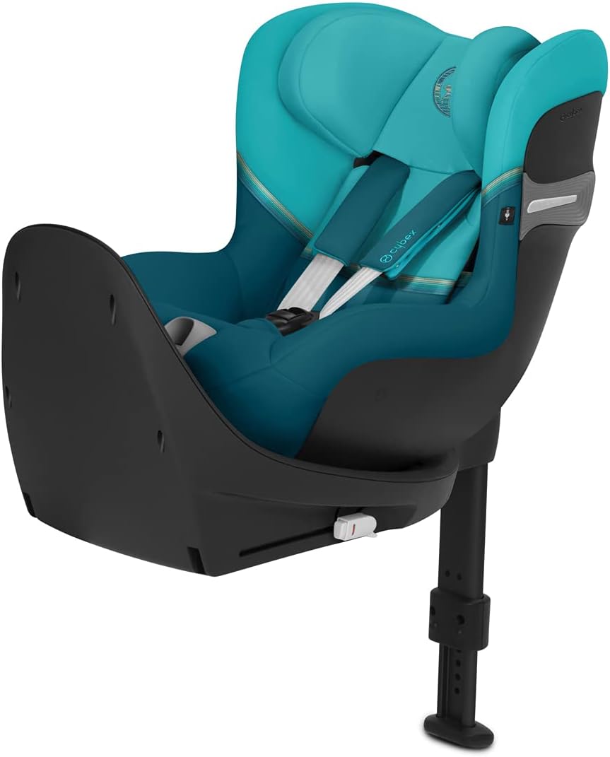 Cybex Sirona S2 i-Size siège auto enfant - De 3 mois à 4 ans environ jusqu'à 18 kg - Compatible SensorSafe avec 12 hauteurs - River Blue polyester poids 14,3 kg