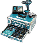Makita DHP482RFX9 perceuse à percussion sans fil 18V LXT - Kit 2 batteries 3Ah avec accessoires - Mandrin 45 mm