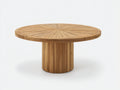 Table de jardin - bois de teck - 150x150x76 cm - brun naturel - style contemporain