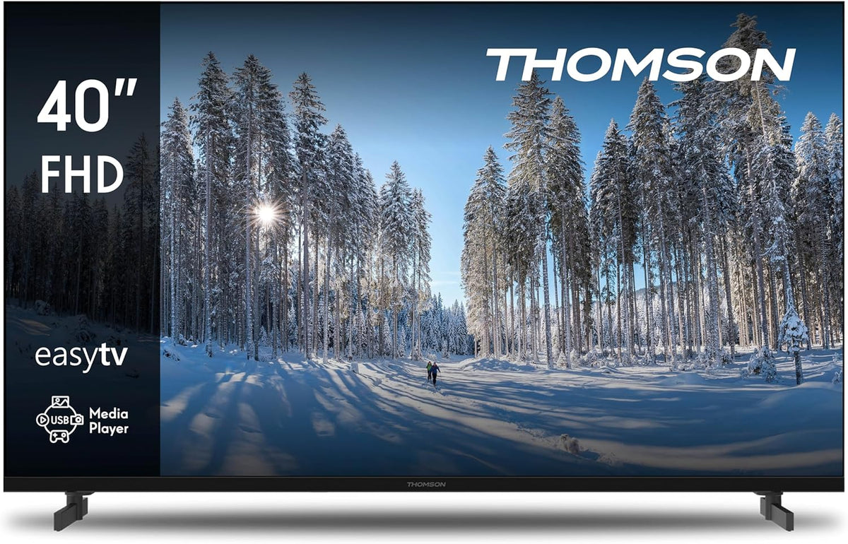THOMSON 40FD2S13 TV LED Full HD 40 pouces - Téléviseur Easy TV non Smart avec HDMI USB Triple Tuner - Mode Hôtel et écran 1080p