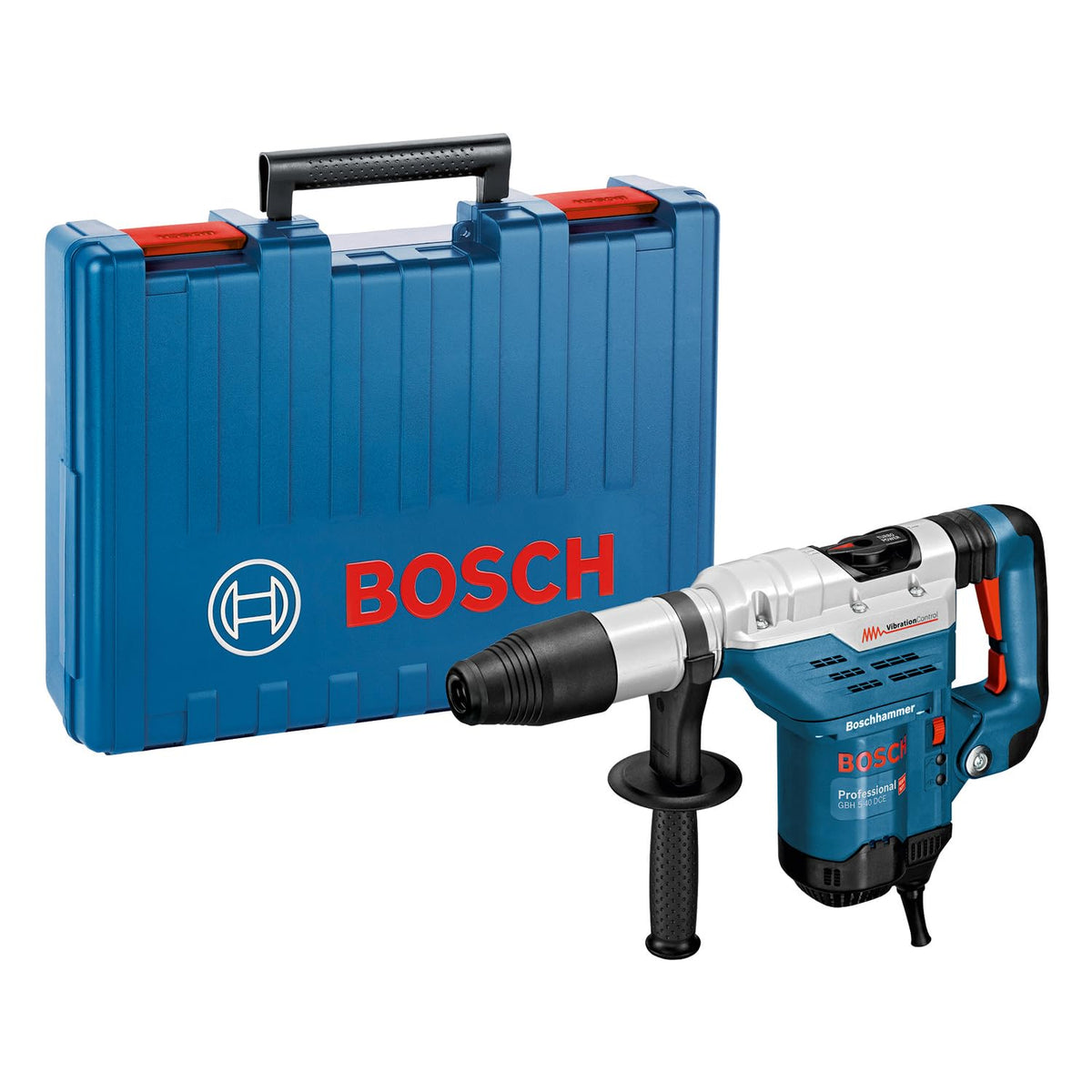 Bosch Professional GBH 5-40 DCE perforateur SDS Max - Outil avec contrôle des vibrations et poignée auxiliaire - Coffret transport