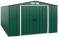 Duramax ECO abri de jardin métal galvanisé vert - Cabane rangement extérieur avec toit renforcé - Structure robuste pour jardin
