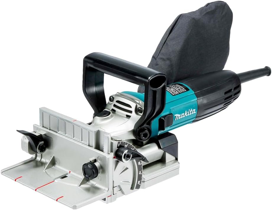 Makita PJ7000J lamelleuse électrique 701 W - Pour assemblages et rainures dans le bois - Collecte de poussière et double isolation - Coffret MakPac inclus