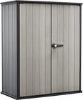 KETER High Store Plus armoire extérieure gris 1400 litres - Rangement jardin en polypropylène - Armoire haute imperméable