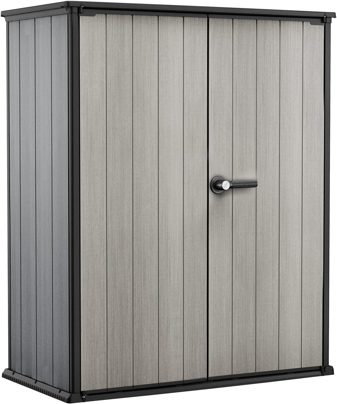 KETER High Store Plus armoire extérieure gris 1400 litres - Rangement jardin en polypropylène - Armoire haute imperméable