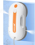 Lite robot laveur de vitres - Aspiration 5300 Pa avec double jet d'eau - Double disque et essuyage sous pression - Détection des contours navigation intelligente anti chute