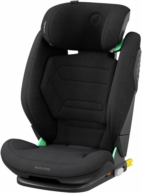 Maxi-Cosi RodiFix Pro2 i-Size rehausseur enfant - Pour 100 à 150 cm de 3,5 à 12 ans - ISOFIX hauteur largeur réglables et G-CELL - Authentic Black inclinaison 3 positions