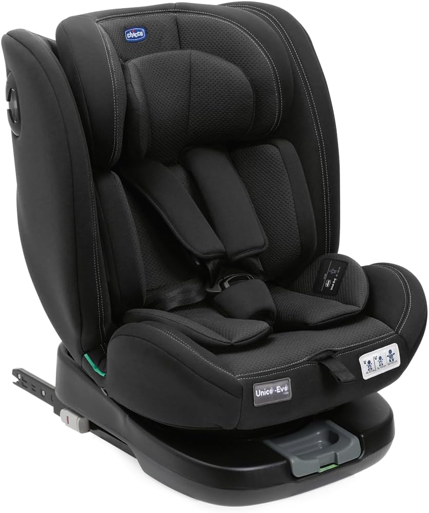 Chicco UnicoEvo i Size Siège Auto 0 à 36 kg - Rotation 360° ISOFIX et Inclinaison - Groupe 0 1 2 3 pour Enfant jusqu'à 12 Ans