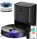 MONSGA MS1 MAX Robot Aspirateur Laveur 2 en 1 - Aspiration 5000 Pa avec Station 3,5 L - Navigation LiDAR Cartographie et Autonomie 180 Minutes
