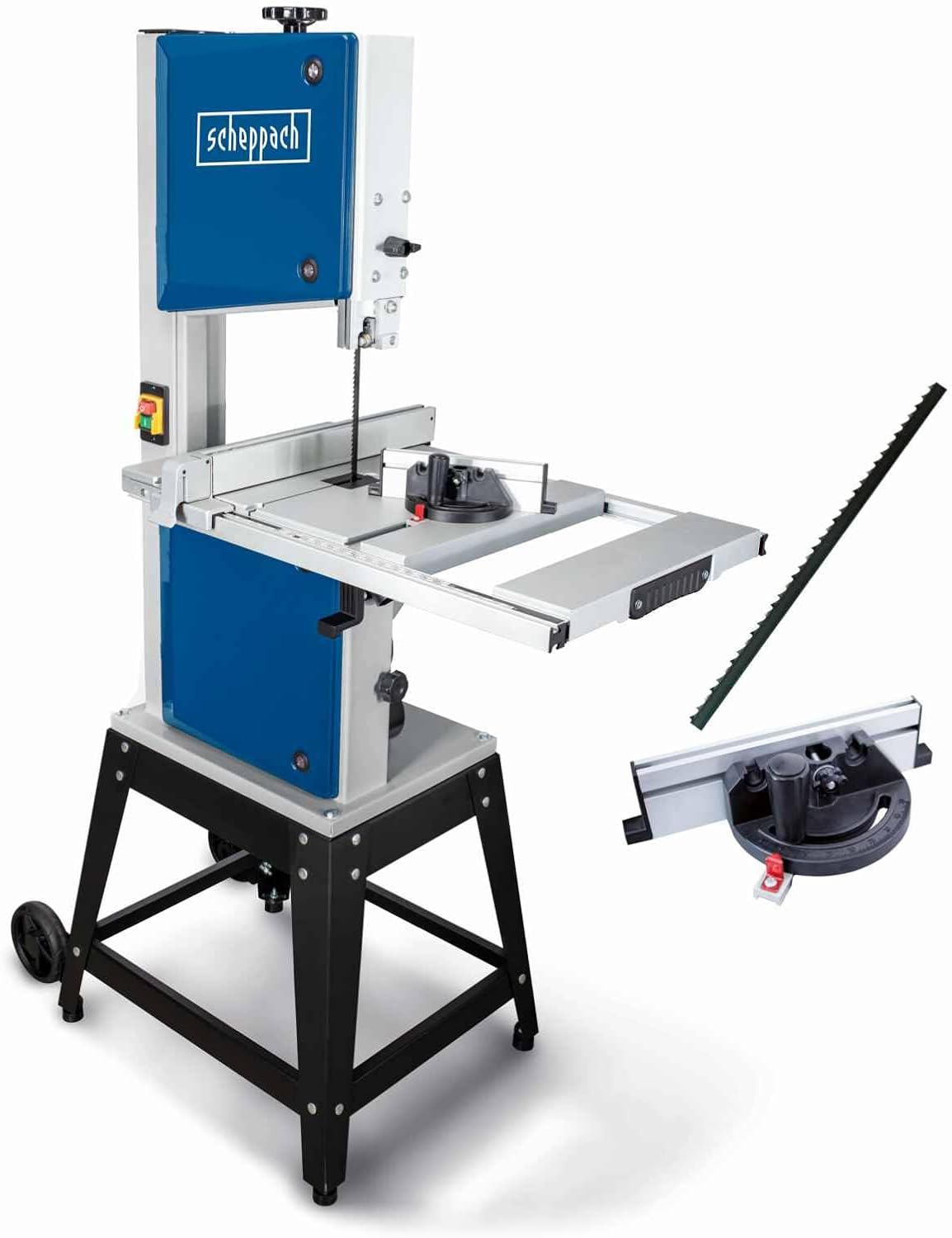 Scheppach HBS400 scie à ruban électrique 750W 230V - Hauteur de passage 170 mm - Largeur de coupe 305 mm avec accessoires