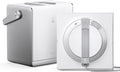 ECOVACS W2 Omni Robot Nettoyeur de Vitres - Station Multifonctionnelle et Système Protection 12 Niveaux - Nettoyage des Bords avec Contrôle Application et Vocal