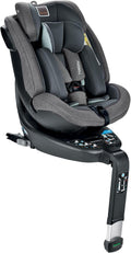 Inglesina Halley Siège Auto Bébé Pivotant 360° - Utilisation 0 à 7 Ans de 40 à 125 cm - Harnais 5 Points et Réglage Hauteur Gris