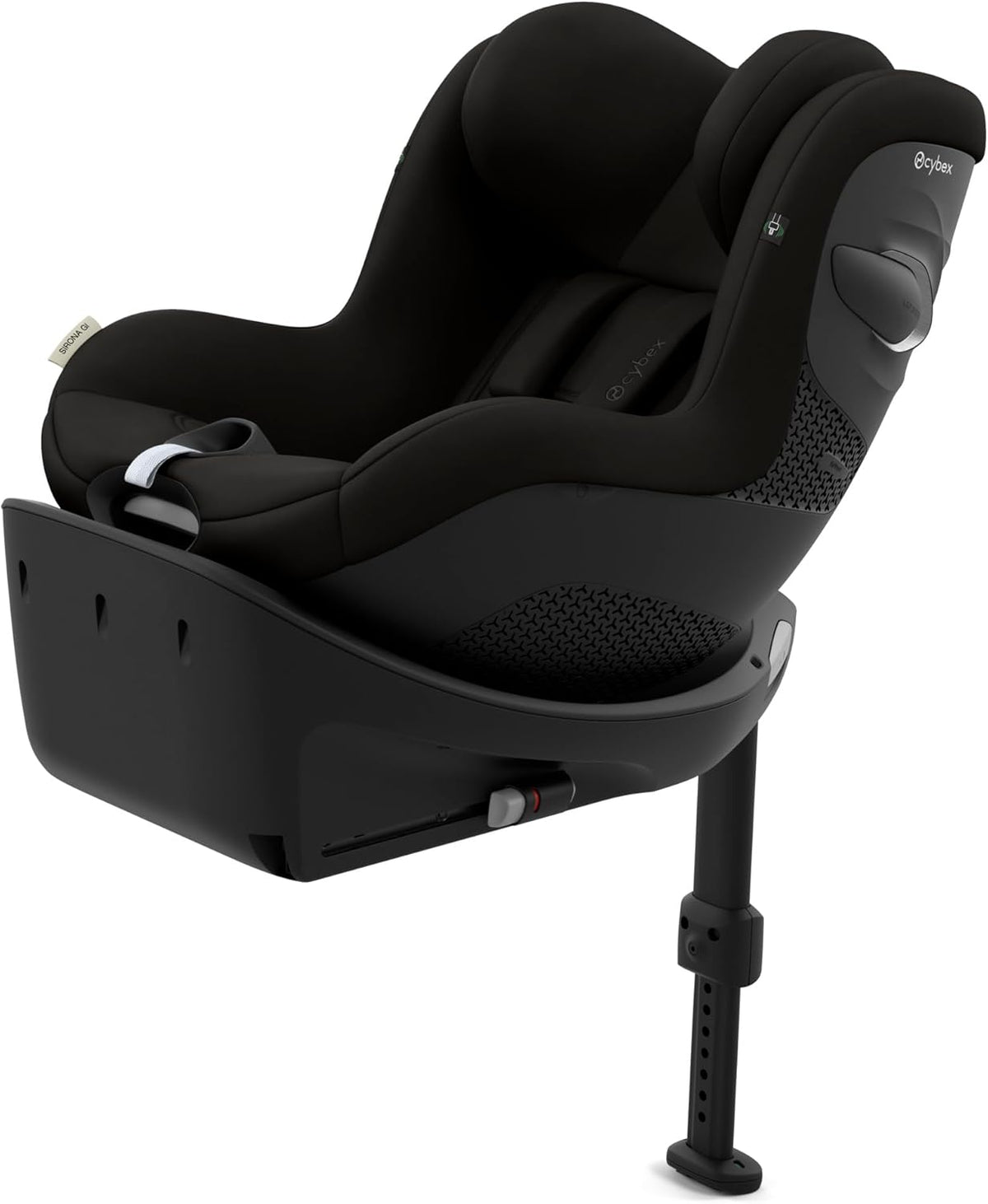 Cybex Sirona Gi i-Size siège auto enfant - Rotation 360 degrés avec fixation ISOFIX - Dos et face à la route appuie tête 12 positions - Magic Black jusqu'à 20 kg