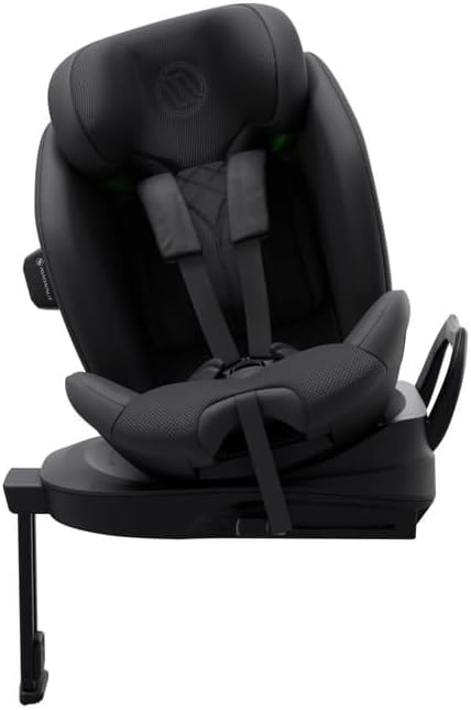 Avionaut Stardust 360° Siège Auto Enfant Pivotant i-Size - Utilisation 61 à 150 cm - Reboarder RWF jusqu'à 125 cm 21 kg - Inclinaison et Tissus Respirants Noir