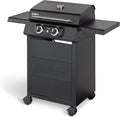 Enders eCRAVE 2 barbecue électrique - Deux éléments chauffants et grille en fonte - Chariot noir avec rangement et système Simple Clean - Thermomètre et bac à graisse amovible