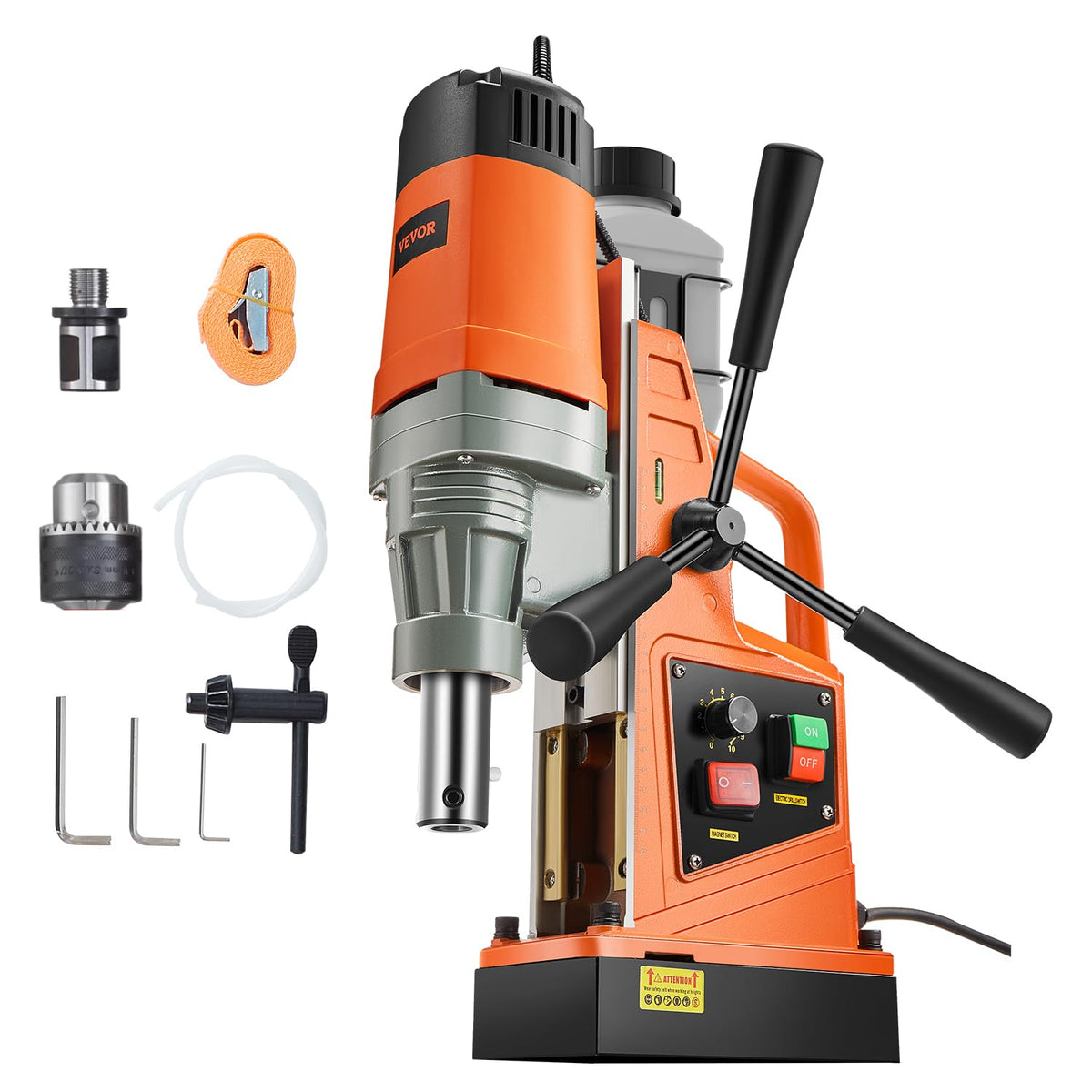 VEVOR perceuse magnétique professionnelle 1550W - Carotteuse diamètre 50 mm profondeur 50 mm - Force magnétique 13000N