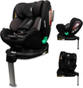 LIONELO Antoon Plus ADAC Siège Auto Bébé 0 à 36 kg - ISOFIX avec Jambe de Force et Rotation 360° - Harnais 5 Points Protection Latérale Noir
