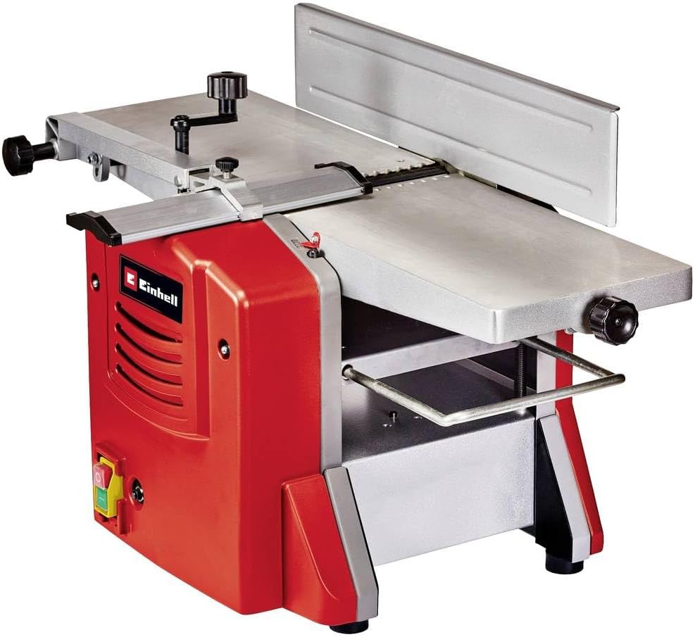 Einhell TC SP 204 raboteuse dégauchisseuse - Puissance 1500 W et vitesse 9000 tr par minute - Largeur de travail maximale 204 mm - Structure aluminium avec pieds anti-vibrations
