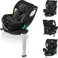 LIONELO Braam Siège Auto Bébé et Enfant 0 à 36 kg - Rotation 360° ISOFIX ou Ceinture - Orientation Face Route et Dos Route avec Harnais 5 Points