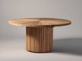 Table de jardin - bois de teck - 150x150x76 cm - brun naturel - style contemporain