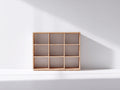 Bibliothèque - bois - 116x32x108 cm - chêne clair - minimaliste