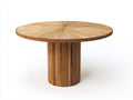 Table de jardin - bois de teck - 145x145x76 cm - brun naturel - style contemporain
